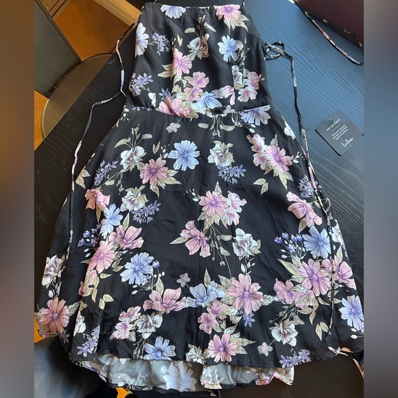 Lulus Floral Backless Skater Dress - Picture 2 of 4